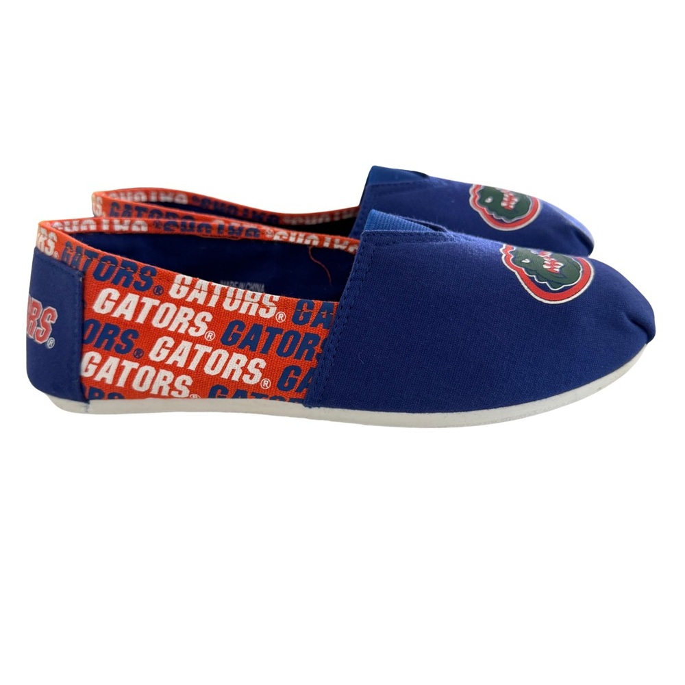FOCO Florida Gators NCAA Stripe Canvas Slip On Flats Women’s S Fits 5.5–6